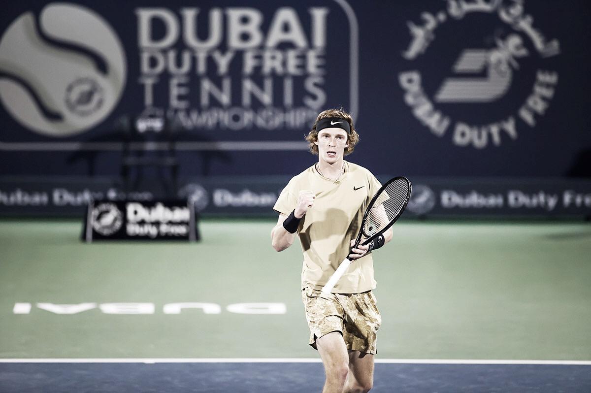 Andrey Rublev é campeão do ATP 500 de Dubai, tênis