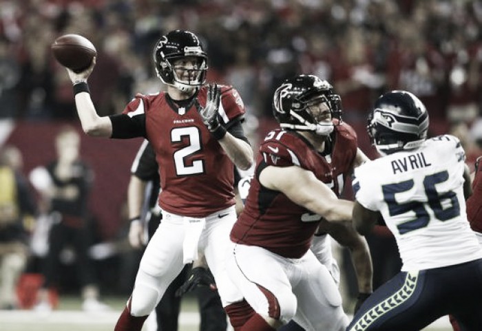 Atlanta Falcons overpowering offense sees them through to NFC title game after defeating Seattle Seahawks