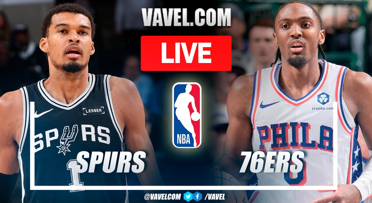 San Antonio Spurs vs Philadelphia 76ers LIVE Score Updates in NBA Game