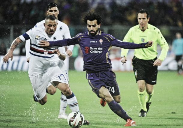 Diamanti - Salah, è Fiorentina grandi firme. Sampdoria al tappeto