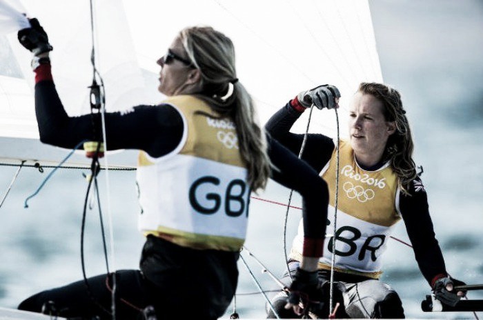 Rio 2016: Giles Scott celebrates, whilst Hannah Mills and Saskia Clark win gold number two on the waves for Team GB