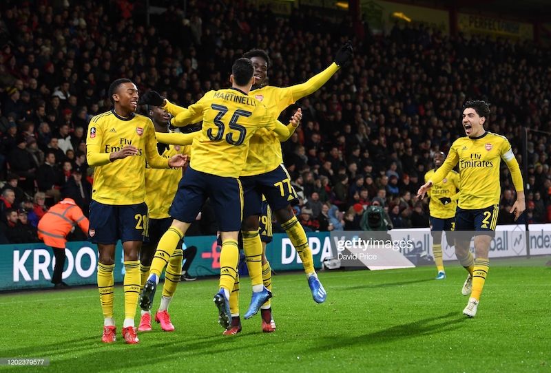 Arteta hails young guns 'courage' as Arsenal progress in FA Cup