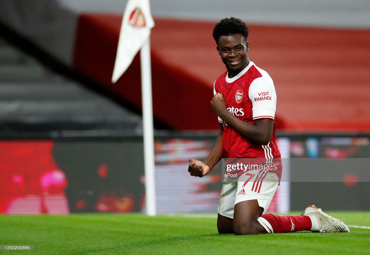 Bukayo Saka win's Arsenal Player of the Month