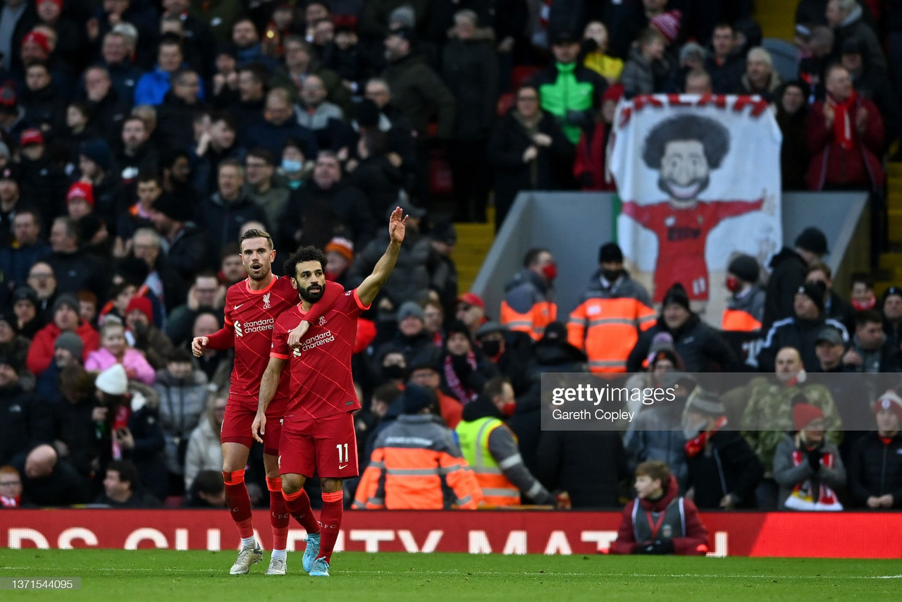 Liverpool 3-1 Norwich: Salah's landmark strike secures the points for the Reds