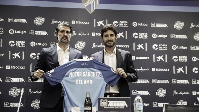 Víctor Sánchez del Amo continúa en el banquillo del Málaga CF