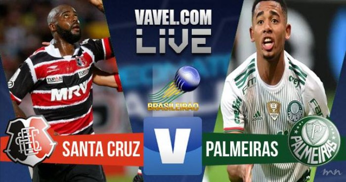 Resultado Santa Cruz x Palmeiras no Campeonato Brasileiro 2016 (2-3)