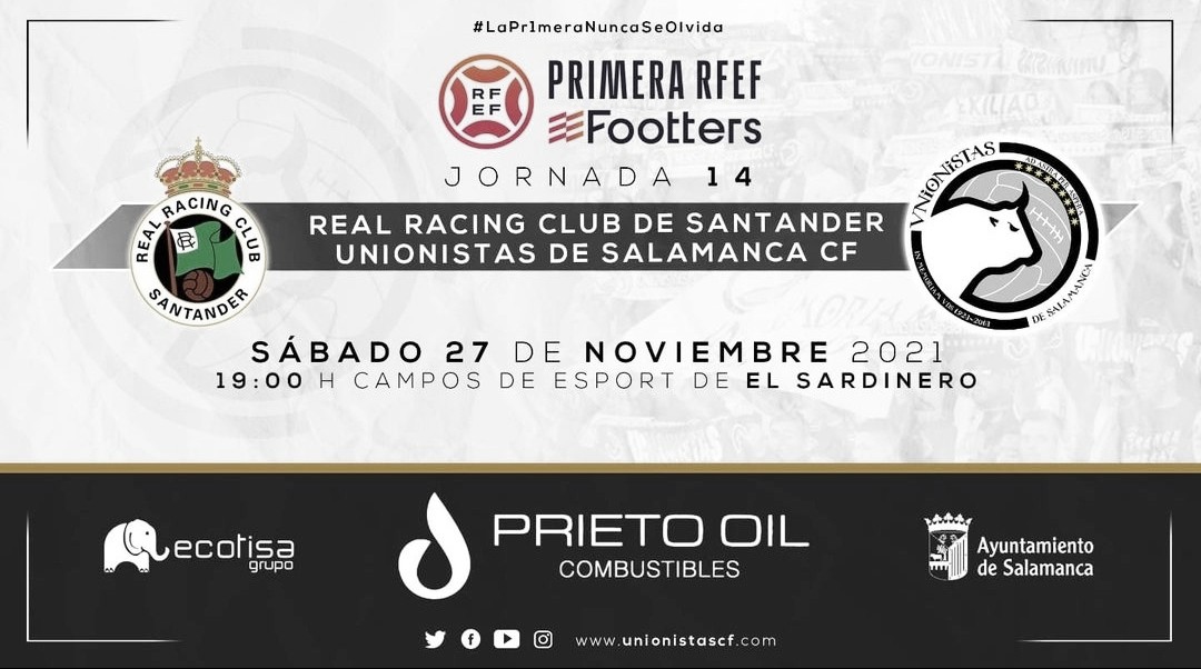 Previa Racing de Santander vs Unionistas CF: Viaje a
Santander arropado por más de 600 guerreros