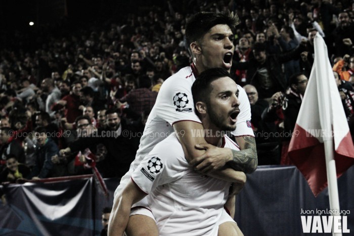 Fotos e imágenes del Sevilla 2-1 Leicester City, octavos de final de la Champions