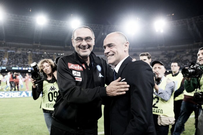 Post Napoli-Empoli, parla Sarri: "Buona gara stasera, Insigne deve stare tranquillo"