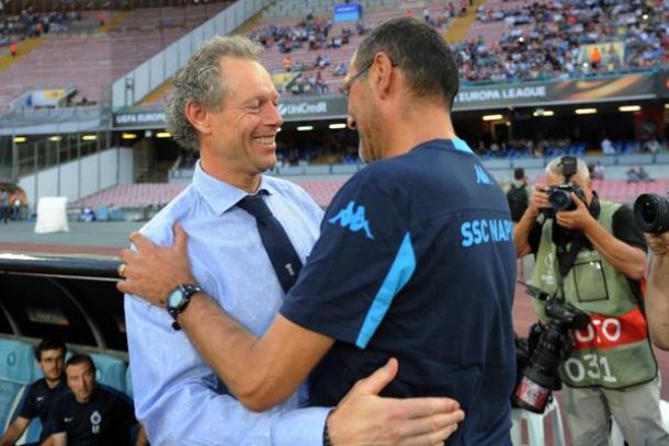 Sarri soddisfatto: "Non ho visto una squadra abbattuta e triste, ma vincere aiuta" Sarri soddisfatto: "Non ho visto una squadra abbattuta e triste, ma vincere aiuta"