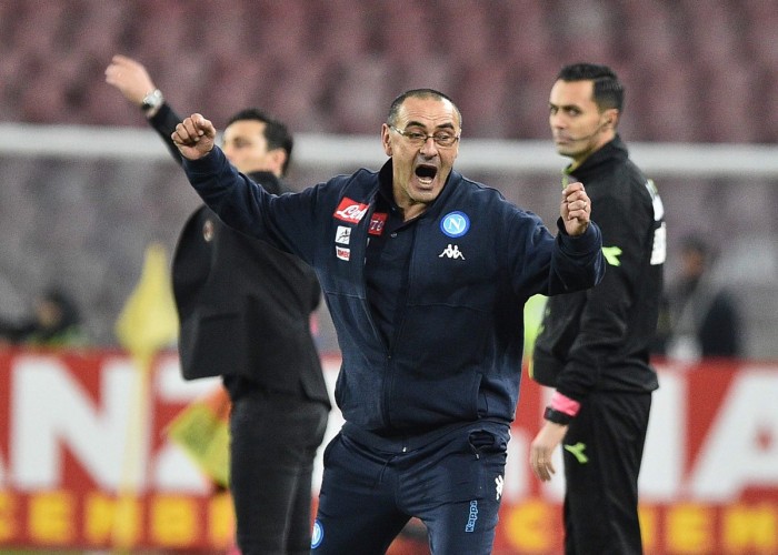 Napoli, la soddisfazione di Sarri: "Ottimo primo tempo, ma abbiamo sprecato troppo"