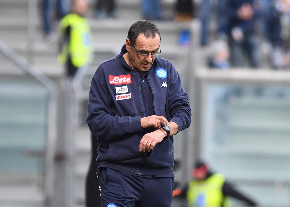 Serie A, Napoli - Le parole di Sarri: " Il Sassuolo ha giocato bene, puntiamo agli 87 punti"