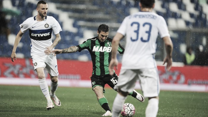 Sassuolo - Inter (0-1) in Serie A 2016/17. Candreva al 48'.