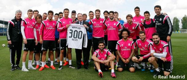 El Real Madrid celebra los 300 goles de Cristiano