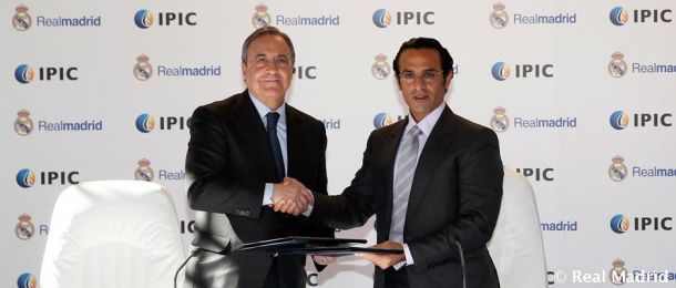 Florentino Pérez: "El acuerdo contribuirá a construir el mejor estadio del mundo"
