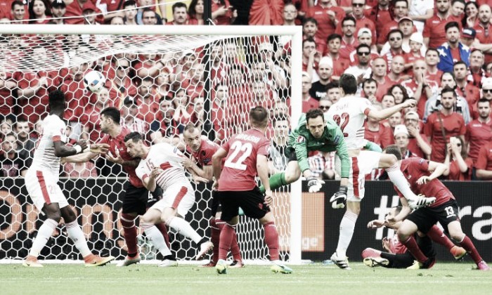 Euro 2016 - La Svizzera supera di misura l'Albania, è 1-0