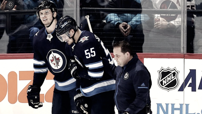 Mark Scheifele de los Jets, fuera de 6 a 8 semanas Mark Scheifele de los Jets, fuera de 6 a 8 semanas