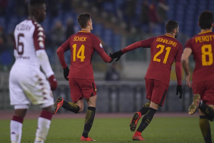 Roma, Di Francesco verso il recupero con la Sampdoria: De Rossi verso la tribuna, Schick per Dzeko