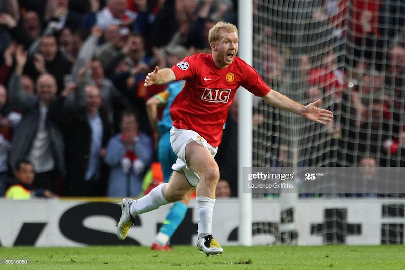 OTD in 2008: A great Old Trafford night as Scholes leathers home to beat Barcelona