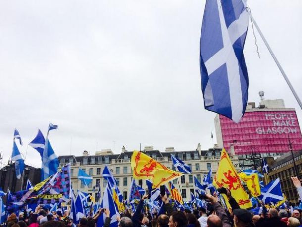 Scots Gather in Pro-Independence Rally