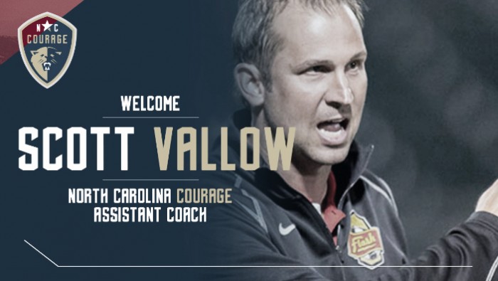 North Carolina Courage names Scott Vallow as assistant coach
