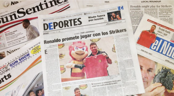 Ronaldo To Attempt "Comeback" with Ft Lauderdale Strikers