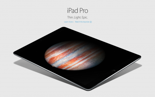 Apple Reveals iPad Pro, iPad mini 4