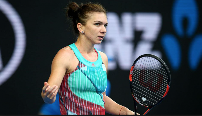 Simona Halep Training At Red Rock Country Club Alongside Tennis Legends Steffi Graf And Andre Agassi