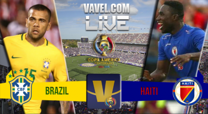 Score Brazil - Haiti in Copa America Centenario (7-1)