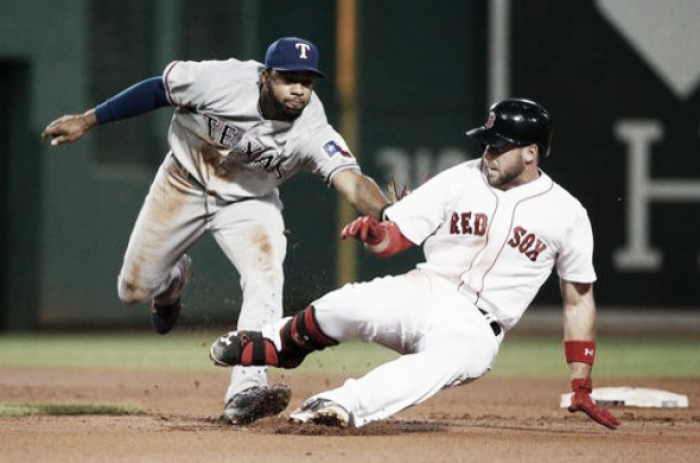 Boston Red Sox go 2-for-14 with runners in scoring position, fall to Texas Rangers, 7-2