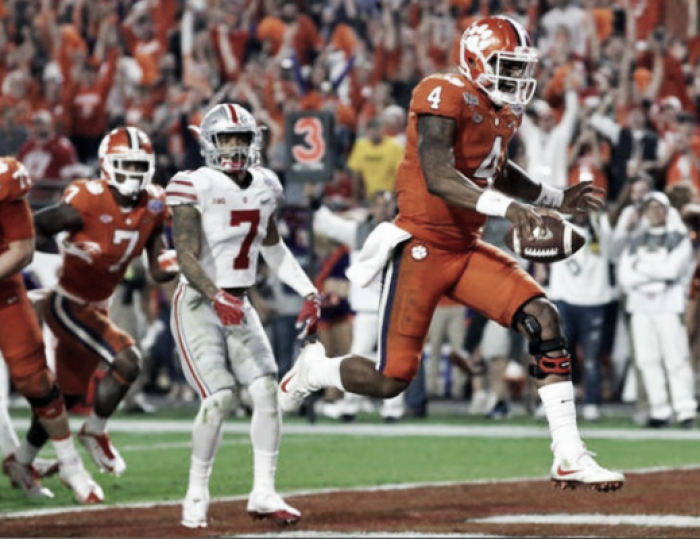 #2 Clemson Tigers dominates #3 Ohio State Buckeyes 31-0 in College Football Playoff semifinals