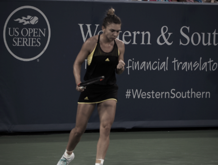 WTA Cincinnati: Simona Halep knocks out Johanna Konta in tight two-setter