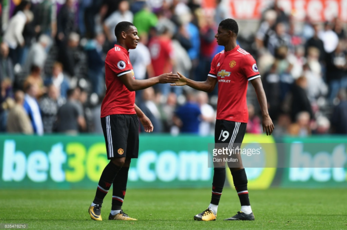 Anthony Martial starts ahead of Marcus Rashford Anthony Martial starts ahead of Marcus Rashford