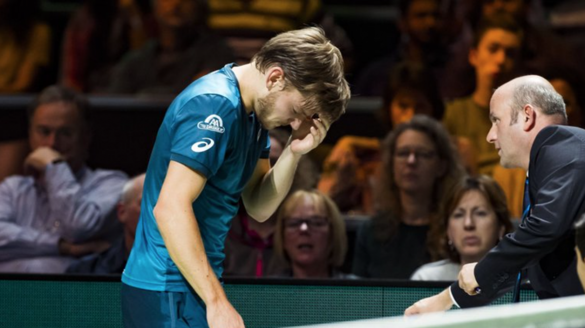 David Goffin's eye injury not serious; withdraws from Marseille next week