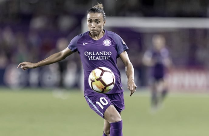 Orlando Pride defender Ali Krieger and Orlando Pride goalkeeper News  Photo - Getty Images