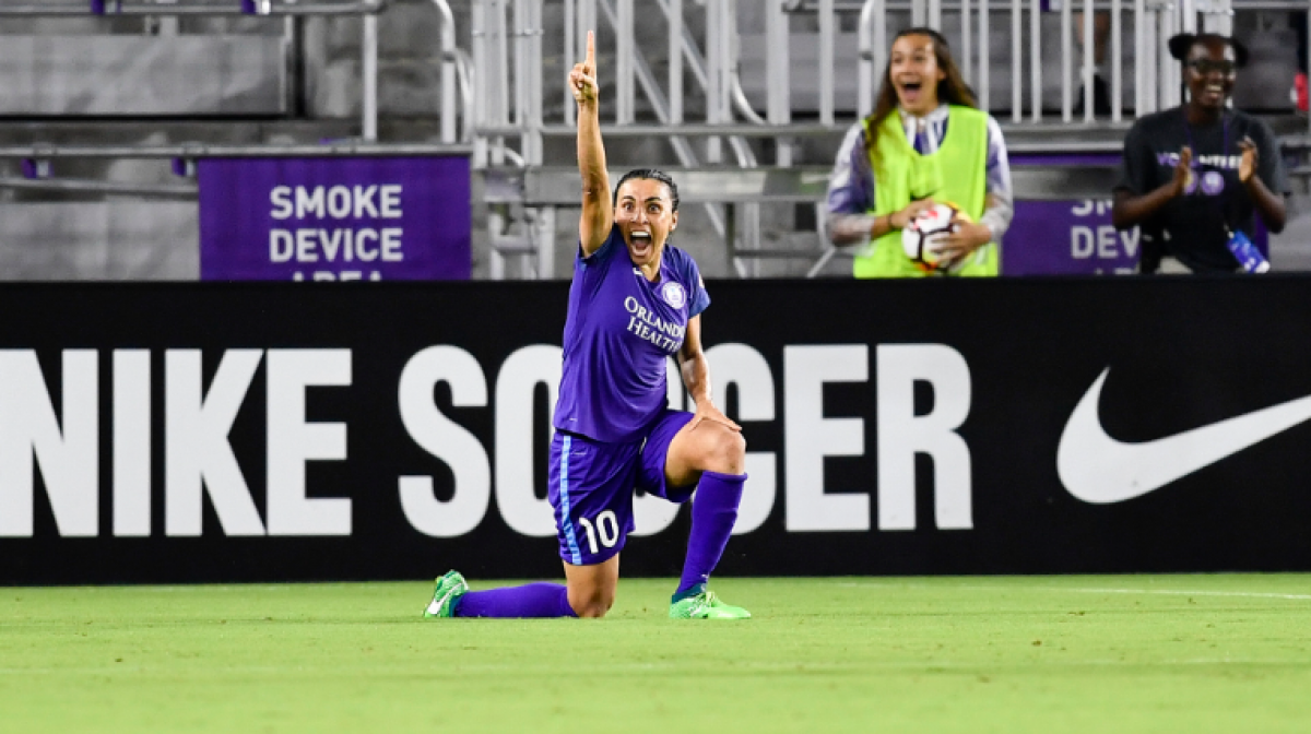 Orlando Pride score a late goal to top Washington Spirit