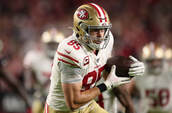 San Francisco 49ers Tight-End George Kittle Hoping to Play Against Green Bay Packers