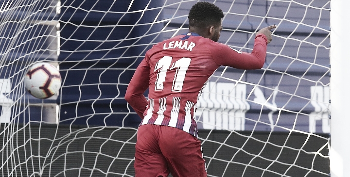 Lemar marca no fim e Atlético de Madrid vence Eibar pelo Campeonato Espanhol