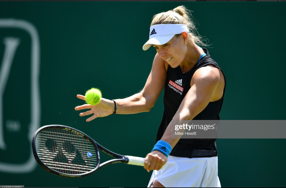 WTA Eastbourne: Angelique Kerber impresses in win over Simona Halep