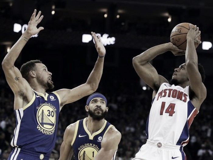 Detroit Pistons take down the reigning champs, beat Warriors 115-107