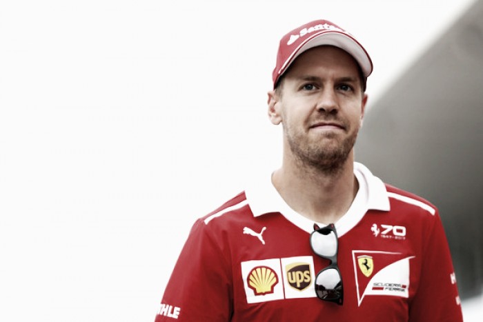 Vettel: "Estoy muy contento y agradecido de correr para Ferrari, pero quiero ganar"