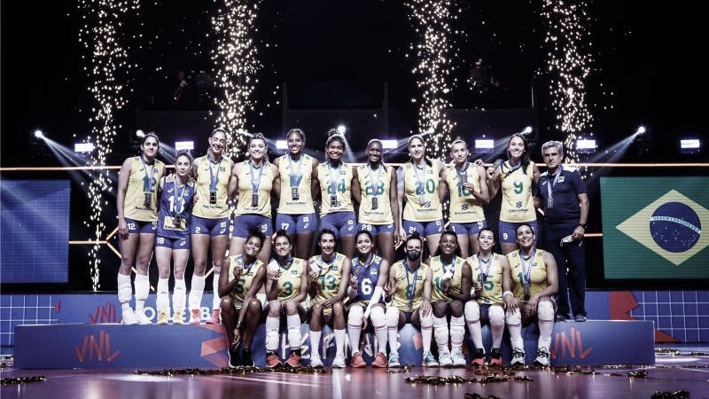 Brasil perde para Estados Unidos e fica com medalha de prata na Liga das Nações Feminina