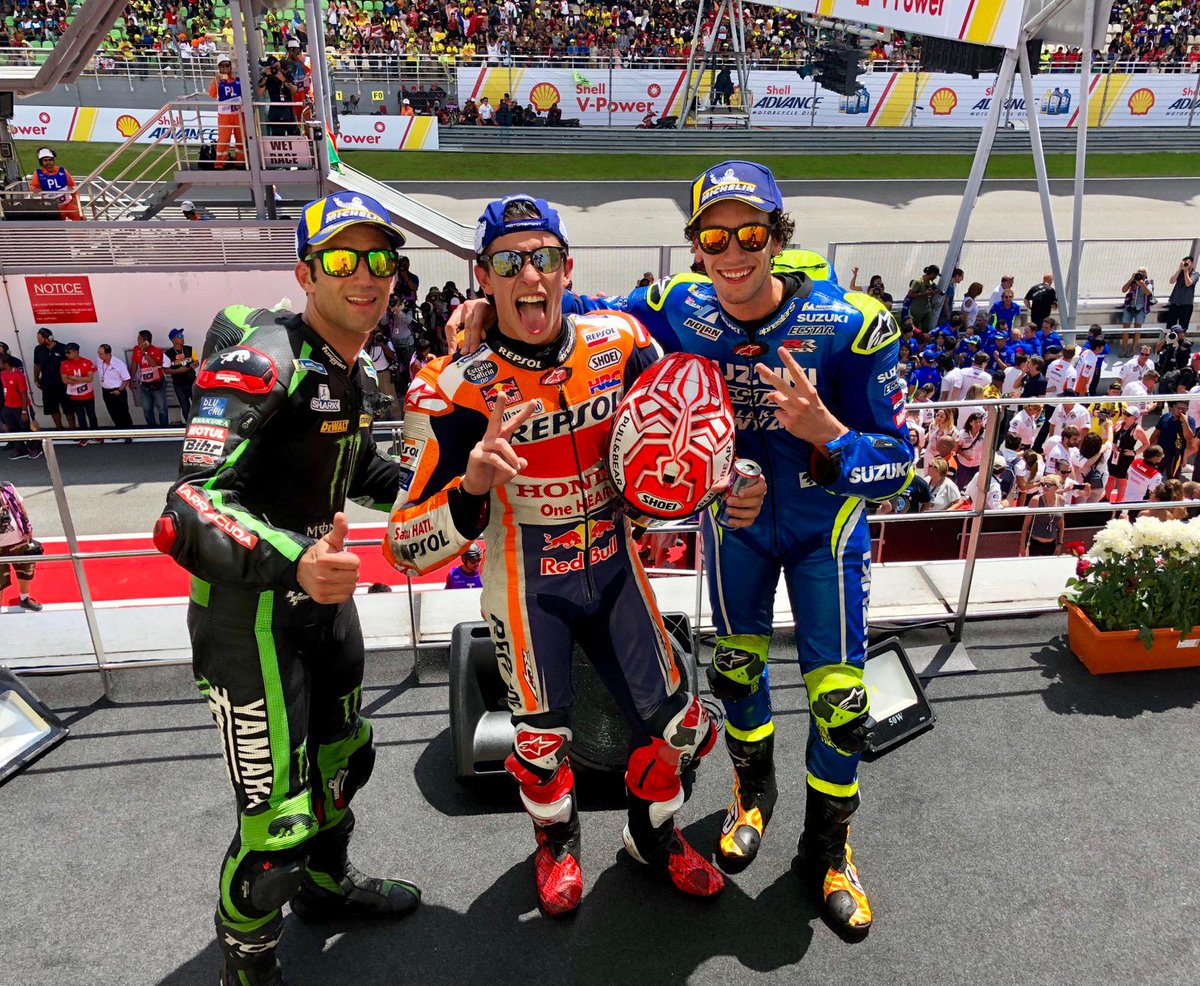 Rossi Terjatuh, Marquez Juara MotoGP Malaysia