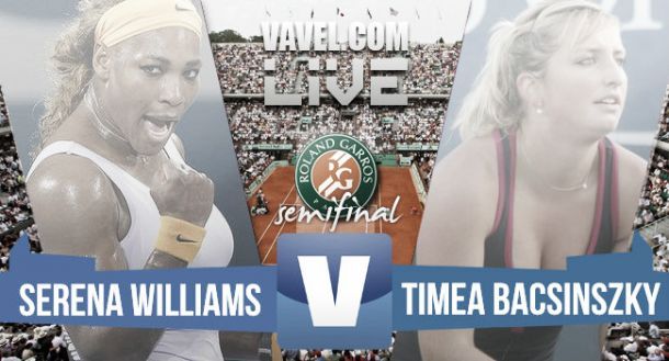 Risultato Williams Vs Bacsinszky: semifinali del Roland Garros 2015 (4-6; 6-3; 6-0)