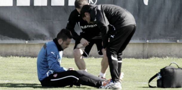 Sergio García se retira del entrenamiento tras recibir un golpe