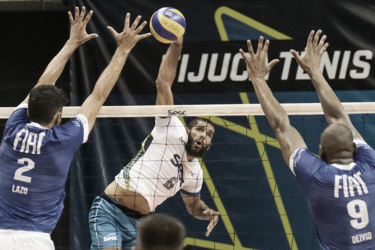 Fora de casa, Minas derrota Sesc RJ pela Superliga Fora de casa, Minas derrota Sesc RJ pela Superliga