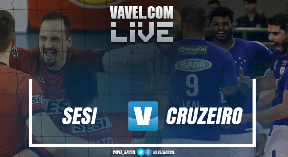 Resultado jogo 1: Sesi-SP x Sada Cruzeiro na final da Superliga Masculina (2-3)