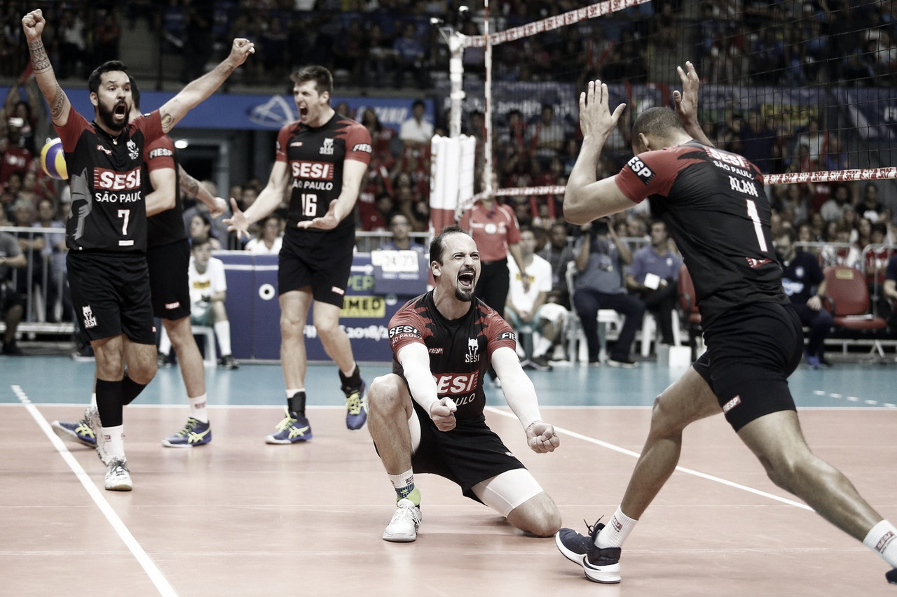 Sesi-SP vence EMS Taubaté Funvic e campeão será decidido no quinto confronto Sesi-SP vence EMS Taubaté Funvic e campeão será decidido no quinto confronto