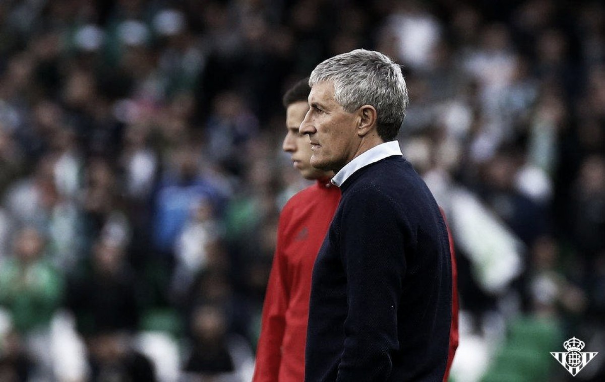 Setién: "Tenemos que seguir en esta línea y mantener la humildad" Setién: "Tenemos que seguir en esta línea y mantener la humildad"