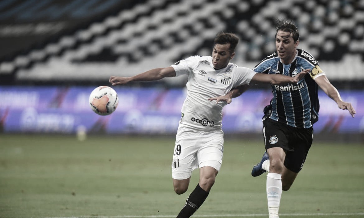 Após empate na ida, Santos e Grêmio decidem vaga na semifinal da Libertadores Após empate na ida, Santos e Grêmio decidem vaga na semifinal da Libertadores
